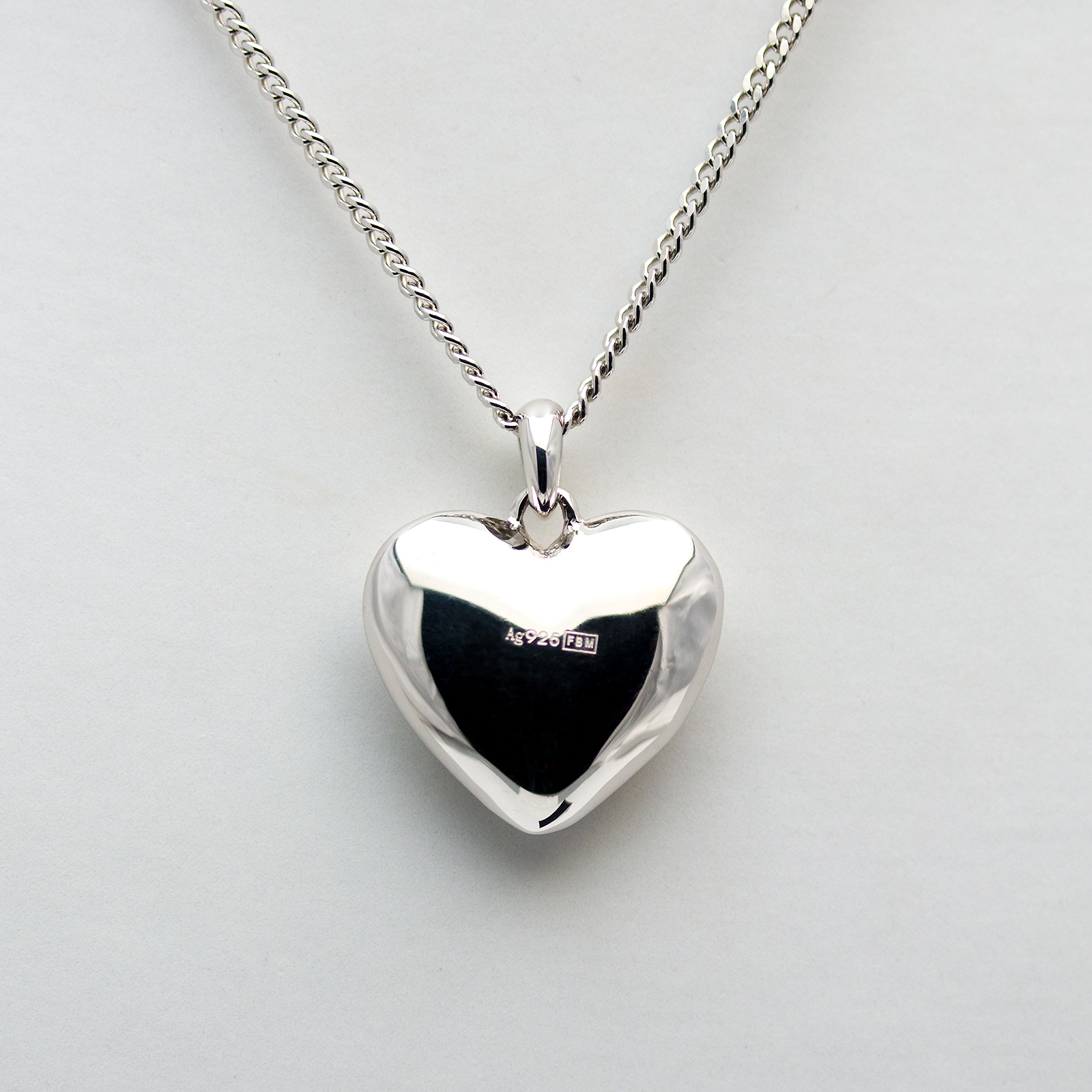 Unique Heartshapes, Collier Kette m. Herz Zirkonia, rhodiniert