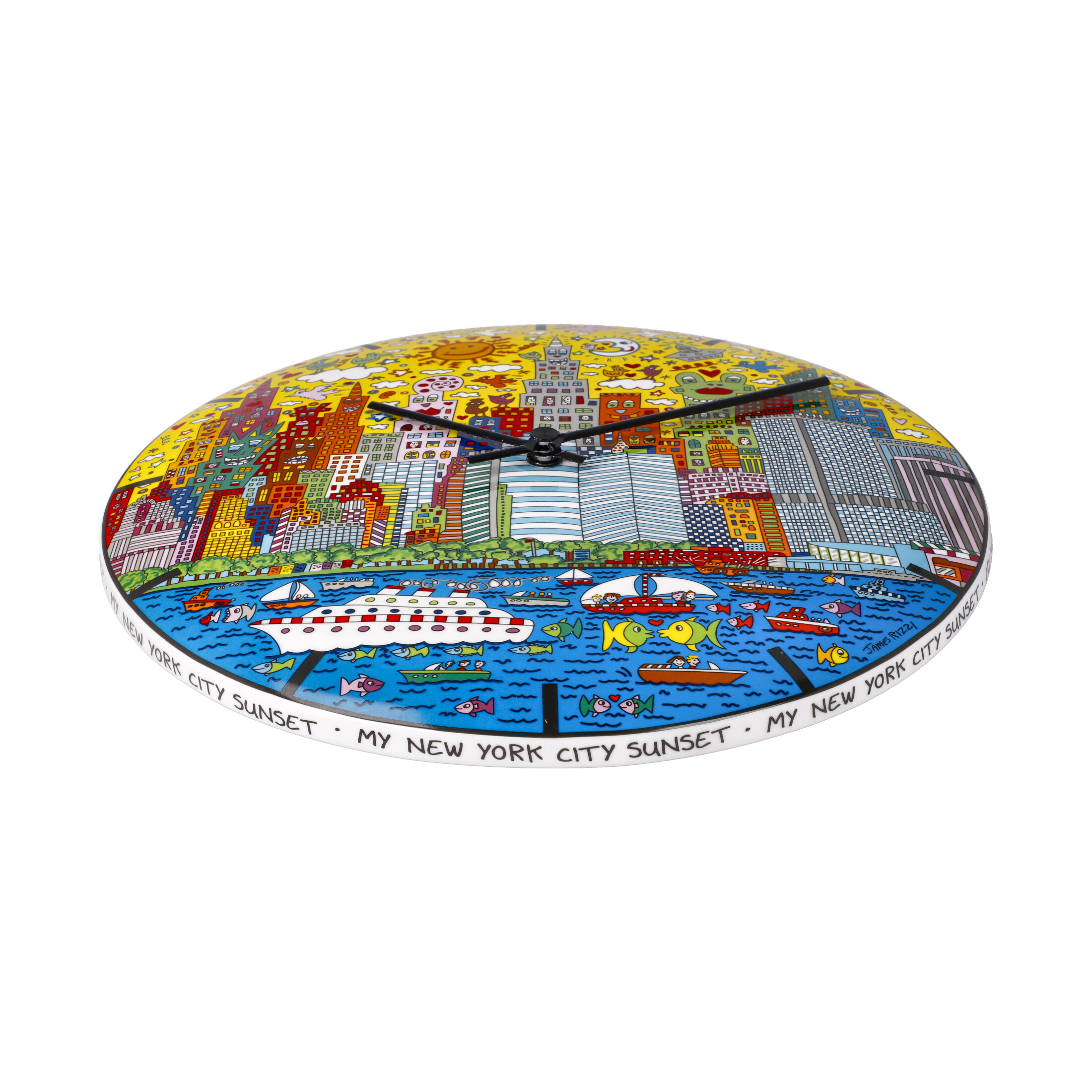 Goebel Wanduhr James Rizzi - My New York City Sunset -