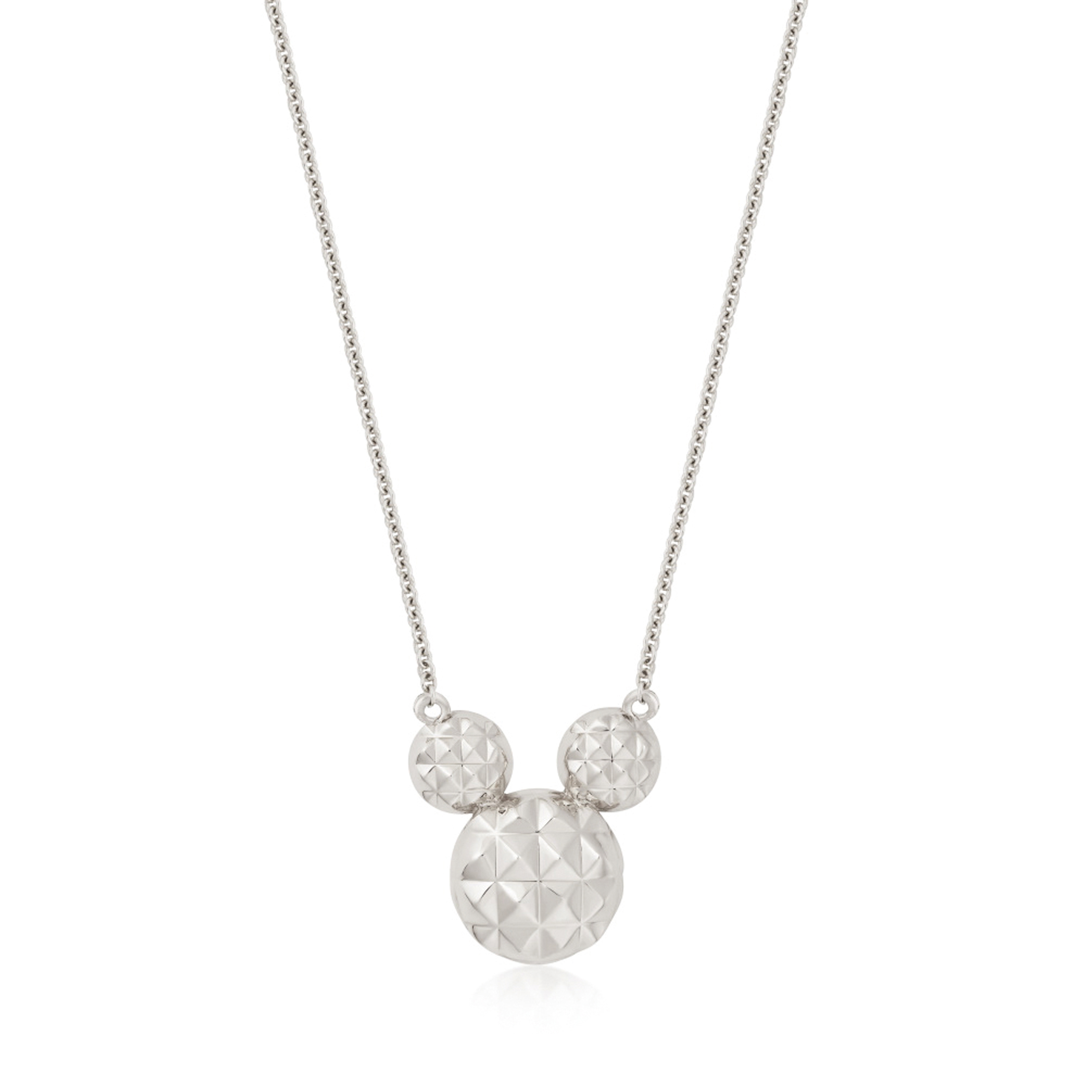 Couture Kingdom - Disney Micky Maus - Halskette Diamond Cut Silber