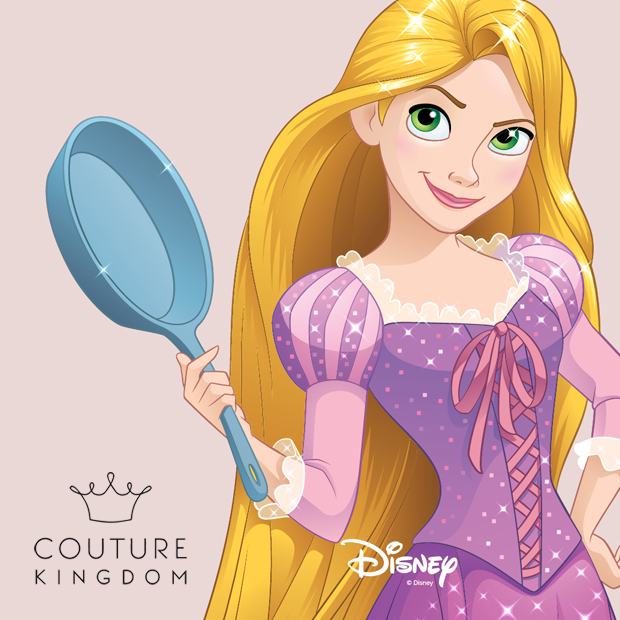 Disney Rapunzel - Schlüssel Halskette Couture Kingdom - Gold platt.-