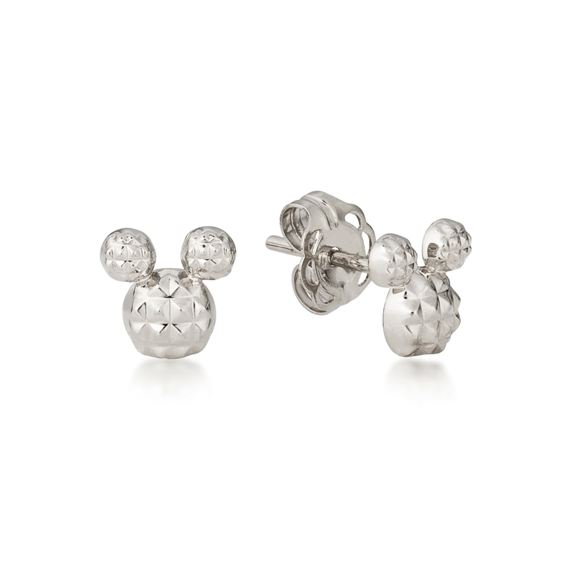 Disney Micky Maus - Ohrstecker Diamond Cut Silber Couture Kingdom