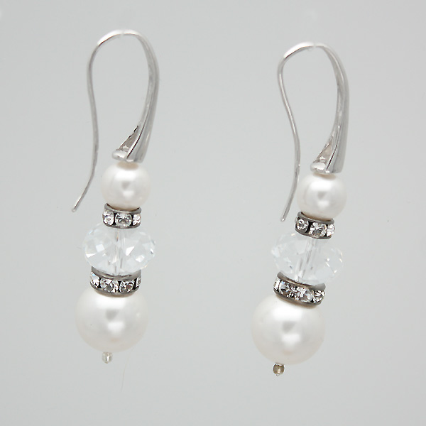 Spark Silver Jewelry Ohrhänger Crystal Pearls
