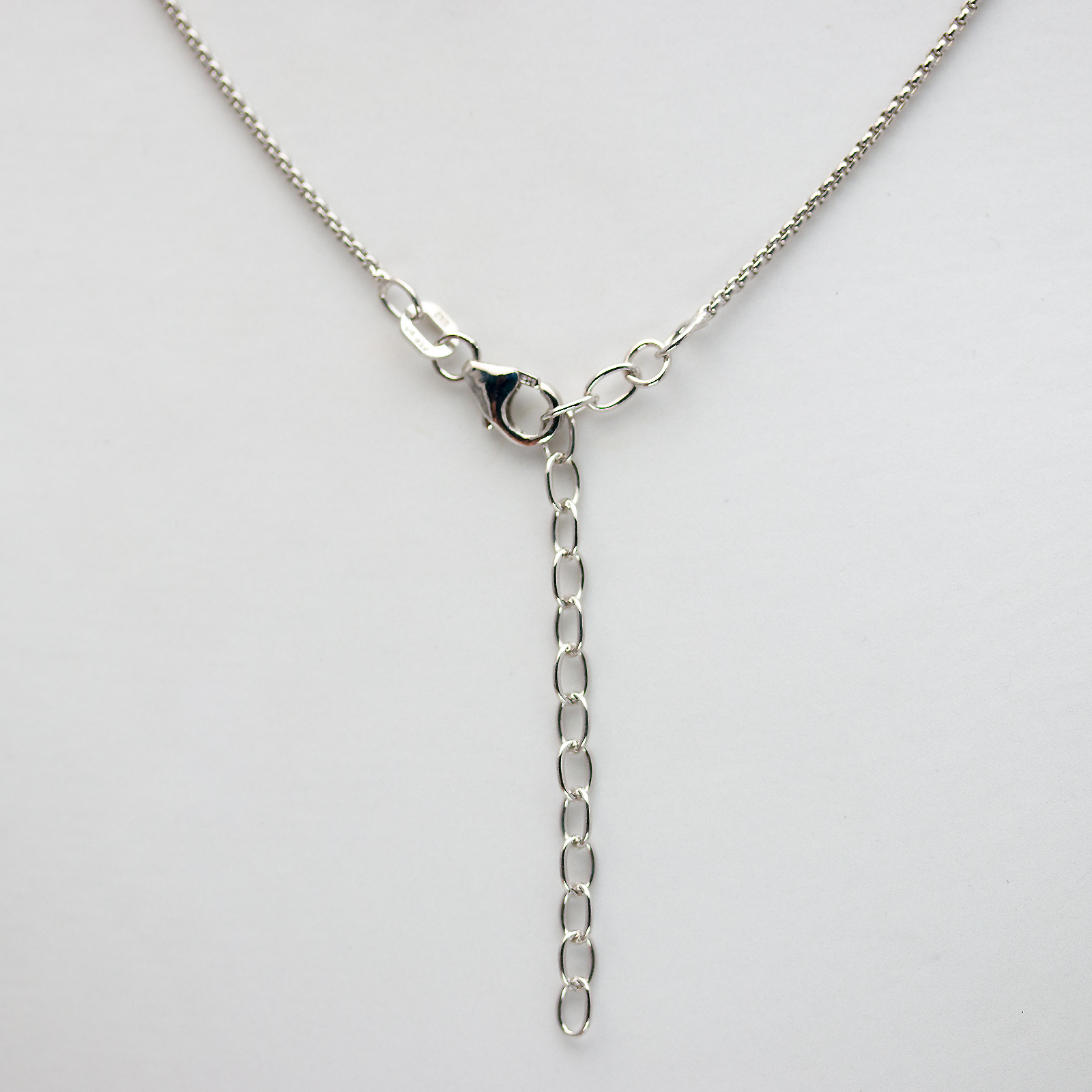 Unique Heartshapes, Collier Kette m. Herz Zirkonia, rhodiniert