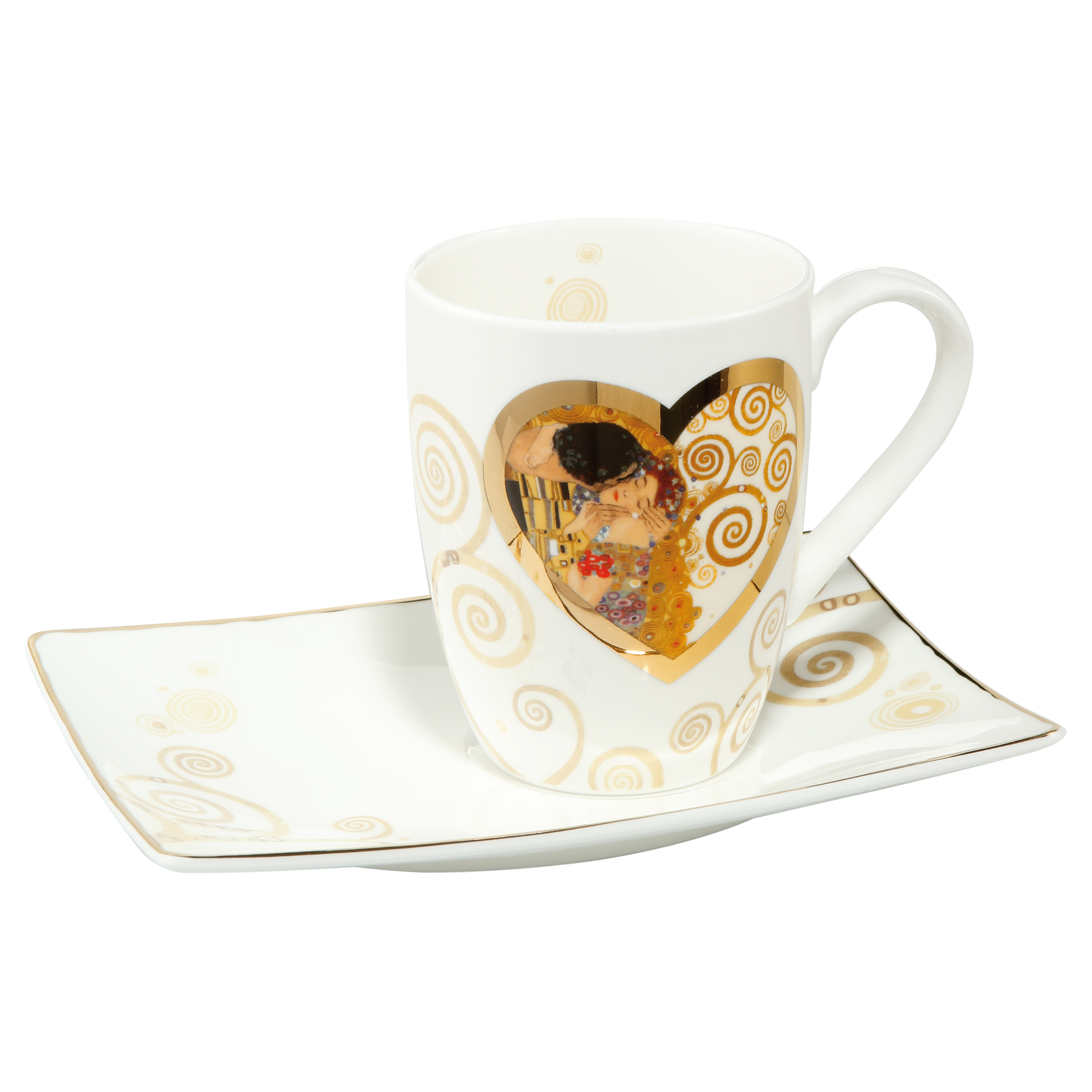 Goebel Künstlertasse Gustav Klimt - "Heart Kiss" Kaffeetasse