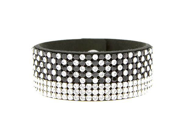 Spark Silver Jewelry Schmuck Armband mit Swarovski Elements Black and White