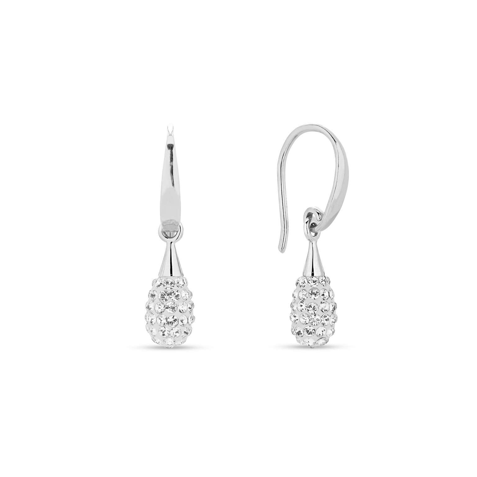 Spark Silver Jewelry Pave Drop Ohrschmuck Crystal