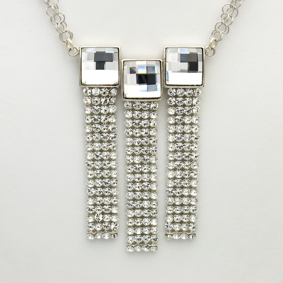 Spark Silver Jewelry Collier Elegance mit Swarovski Elements weiss